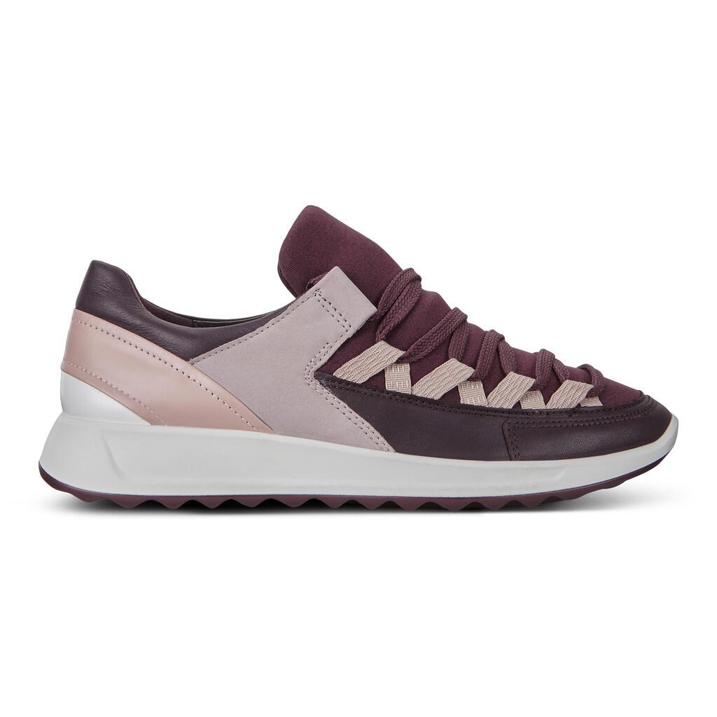 Ecco Flexure Runner Ii Womens Slip On Sneakers In Black/Grey/Rose/White Sales - India TEV-132740